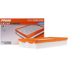 FRAM Extra Guard CA12293 Replacement Engine Air Filter for Select Volkswagen Models, Provides Up to 12 Months or 12,000 Miles Filter Protection