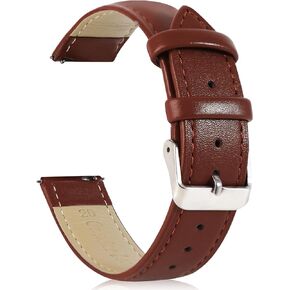 Quick Release Leather Watch Band Genuine Leather for Men and Women Replacement Strap 14mm 16mm 18mm 20mm 22mm 24mm