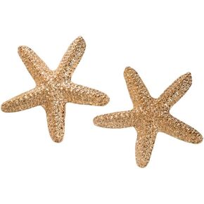 Gold Starfish Stud Earrings Big Sea Star Earrings for Beach Holiday Women Girls Seafish Ear Jewelry Summer Earrings for Women Teens