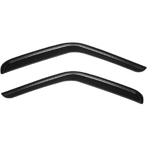 Lightronic WV92212 Outside Mount Side Window Deflectors Visors Vent Rain Guards, Dark Smoke, 2-Pieces Set, Fits 1998-2004 Nissan Frontier Standard Cab/King Cab/Crew Cab, 2000-2004 Nissan Xterra