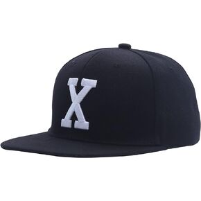 X Hat 3D Embroidered X Logo Snapback Hat Black