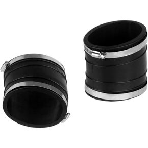 32-14358T 2 Pcs Clamp of Lower Bent 4 Inch Exhaust Tube Bellows for Mercruiser V6 V8 Replace 32-14358001 32-14358 Sierra 18-2746
