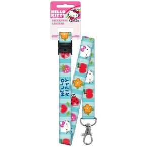 Hello Kitty Blue Patchwork Breakaway Lanyard (SRL2)