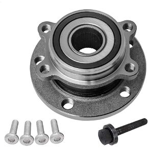 KEYOOG 513253 (For Models W/4 bolt Flange) Front Wheel Hub and Bearing Assembly Compatible With 13-09 Audi A3 /18-12 VW Beetle,17-09 CC,17-06 Passat,16-09 Tiguan,16-07 Eos