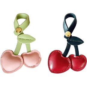 2Pcs Cute Cherry Keychain for Women,Cherry Bag Charm Cherry Charm for Handbags Cherry Keychain Accessory Purse Charm