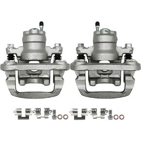 Disc Brake Caliper Assembly with Bracket Compatible with Toyota Highlander 2004 2005 2006 2007 Sport Utility, Rear Driver and Passenger Side, 19B2905 19B2904