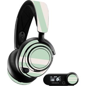 MightySkins Skin Compatible with SteelSeries Arctis Nova Pro - Mint Stripes | Protective, Durable, and Unique Vinyl Decal wrap Cover | Easy to Apply, Remove, and Change Styles | Made in The USA