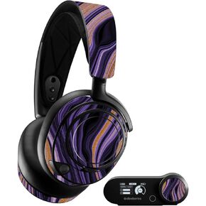MightySkins Skin Compatible with SteelSeries Arctis Nova Pro - Purple Jewel | Protective, Durable, and Unique Vinyl Decal wrap Cover | Easy to Apply, Remove, and Change Styles | Made in The USA