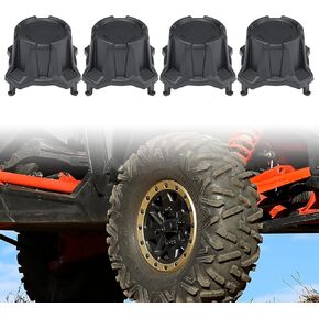 X3 Wheel Center Hub Caps,CUSAUTV Tire Wheel Center Rim Cap Covers Compatible with Can-Am Maverick X3 Turbo R 2017-2020 Accessories,Replace OEM # 705401841 Black, 4PCS