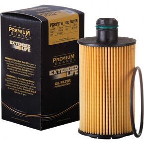 PG8157EX Extended Life Oil Filter up to 10,000 Miles | Fits 2018-14 Ram 1500, 2019 1500 Classic, 2021-14 Jeep Grand Cherokee, 2021-18 Maserati Quattroporte, 2019-18 Levante, 2019 Ghibli