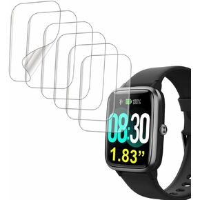 Compatible with GRV FC1 1.83" Smart Watch, Soft Screen Protector, TPU, 6-pack, Full Coverage, Bubble Self-healing