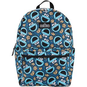 Bioworld Sesame Street Cookie Monster All-Over Print 17" Backpack