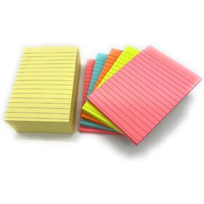 Post-it Notes, 4 x 6 Inches, 1000 Sheets, Assorted Colors, 10 Pads