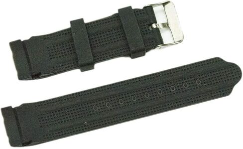 g24 24mm Black Silicone Rubber Curved End Dive Watch Band Strap in Saudi Arabia