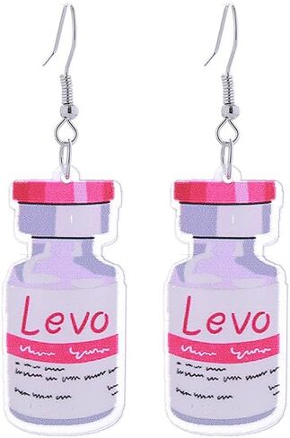 International Nurse Day Earrings for Women Girls Funny Creative Acrylic Capsule Pills Medical Stethoscope Thermometer Needle Dangle Drop Earrings Lightweight Pink Nurse Uniform Medical Heart Nurse Earrings Appreciation Nurse Gifts in Saudi Arabia