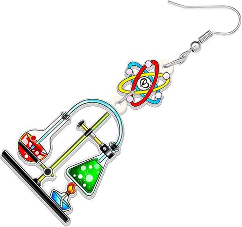 Acrylic Subject Earrings Dangle Back to School Jewelry Funny Physics Chemistry Astronomy Gifts for Teachers Women Girls in Saudi Arabia