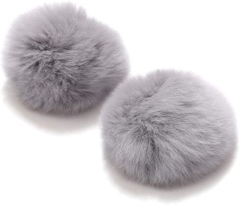5-9 Pairs Faux Fur Pom Pom Earrings Set Round Ball Dangle Earring Colorful Fluffy Pom Pom Gold Dangle Chain Long Tassel Earrings Valentines Gifts Winter Holiday Accessories for Women Girls in Saudi Arabia