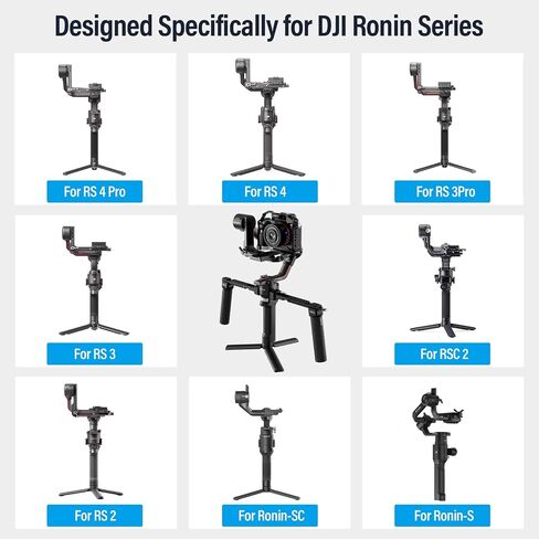 SIRUI Dual Handgrip for DJI RS 4/RS 4Pro/RS 3/RS 3 Pro/RS 2/RSC 2/Ronin-S/Ronin-SC, Gimbal Handle for Ronin Series with NATO Rails, Cold Shoe, 1/4" & 3/8" Threads, AM-DSH in Saudi Arabia