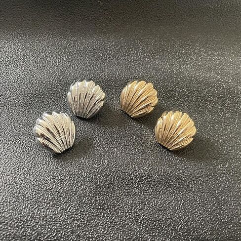 Gold Shell Earrings for Women 14k Gold Starfish Stud Earrings Big Pearl Seashell Earrings Beach Summer Beach Jewelry Gift for Girls Women in Saudi Arabia
