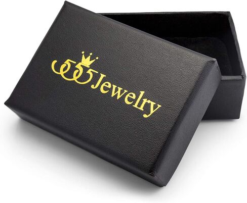 555Jewelry Stainless Steel Double Twisted Cable Rows Inlay Ring, Wedding Band for Men in Saudi Arabia