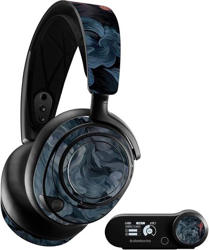 MightySkins Skin Compatible with SteelSeries Arctis Nova Pro - Storm Cloud | Protective, Durable, and Unique Vinyl Decal wrap Cover | Easy to Apply, Remove, and Change Styles | Made in The USA in Saudi Arabia
