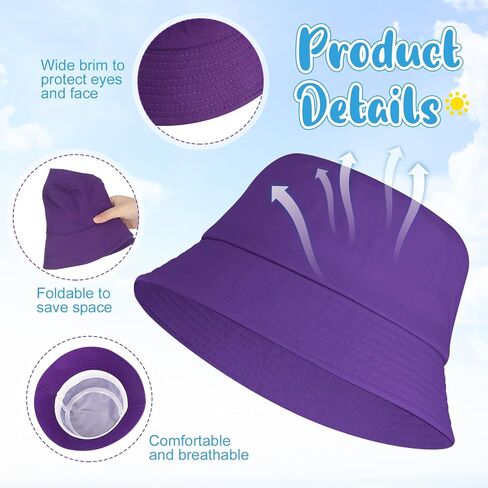 14 حزمة من القطن قبعة دلو السائبة قابلة للطي Packable متعددة الألوان قبعة الصيد قبعة السفر دلو قبعة الشاطئ قبعة للنساء الرجال السفر في الهواء الطلق عطلة in Kuwait