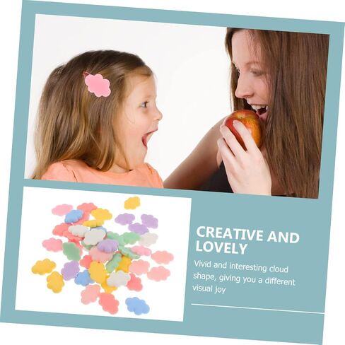 EXCEART 50pcs DIY Material DIY Craft Making Ornament DIY Patches Craft Decoration Cake Accessories Hat Supplies Head Band DIY Phone Shell Decors Resin Cake Supplies Cell Phone in Saudi Arabia