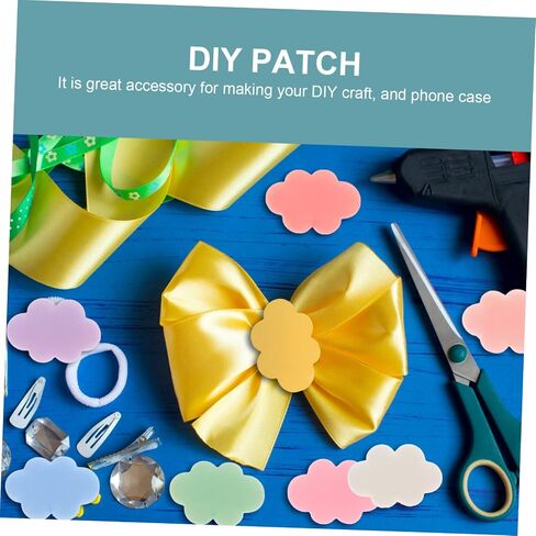 EXCEART 50pcs DIY Material DIY Craft Making Ornament DIY Patches Craft Decoration Cake Accessories Hat Supplies Head Band DIY Phone Shell Decors Resin Cake Supplies Cell Phone in Saudi Arabia