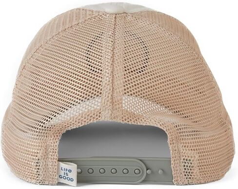 Life is Good Life Isn't Perfect Soft Meshback Hat, Bone White in Saudi Arabia