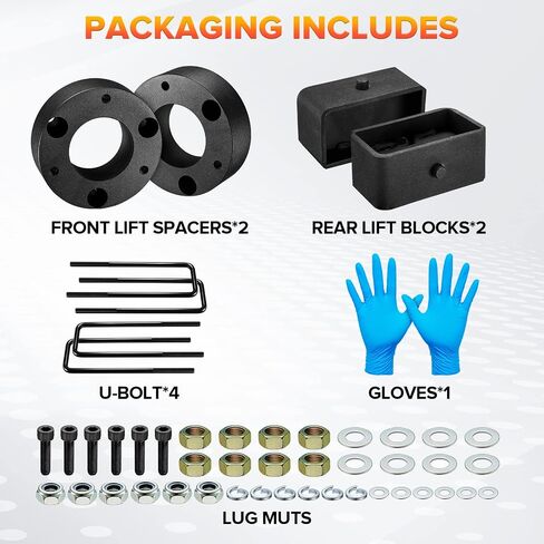 BDFHYK 3" Front and 3" Rear Leveling Lift Kits Compatible with Chevrolet Silverado 1500 & GMC Sierra 1500, Suspension Lift Kit Set for 2007-2019 Silverado 1500 2WD 4WD, for GMC Sierra 1500 2WD 4WD in Saudi Arabia