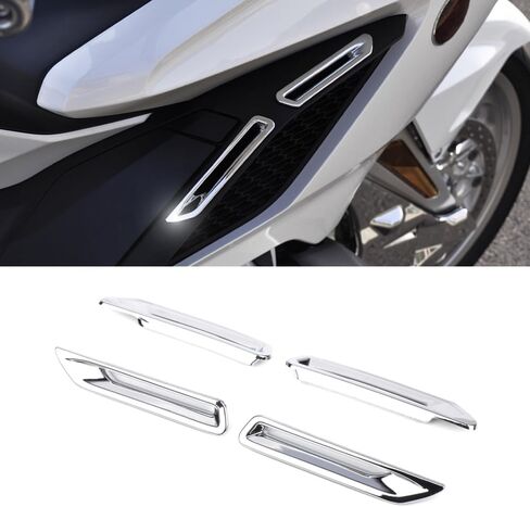 الكروم فتحة المبرد غطاء الزخرفية فتحة المبرد غطاء الكسوة الكروم لهوندا Goldwing GL1800 GL1800B F6B 2018-2023 in Kuwait