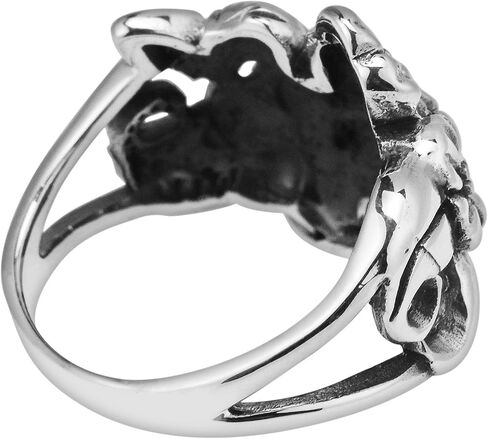 AeraVida Cluster Flower/Flowers Bouquet .925 Sterling Silver Ring in Saudi Arabia
