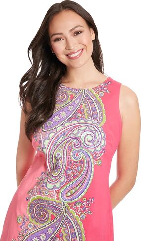 London Times Women's Petite Sleeveless Shift Dress in Saudi Arabia
