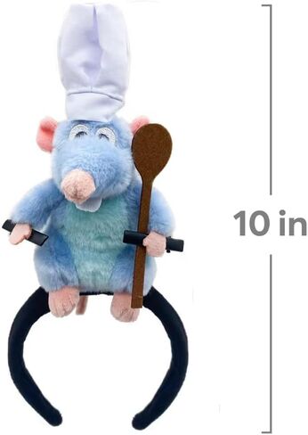 Women Remy Ratatouille Plush Toy Headbands, Cute Mouse Cartoon Animal Headband Cosplay Props Halloween Costume Headwear in Saudi Arabia