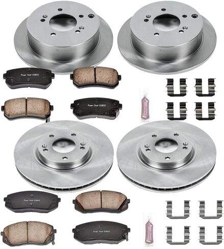 Power Stop KOE6307 Autospecialty Front and Rear Replacement Brake Kit-OE Brake Rotors & Ceramic Brake Pads in Saudi Arabia