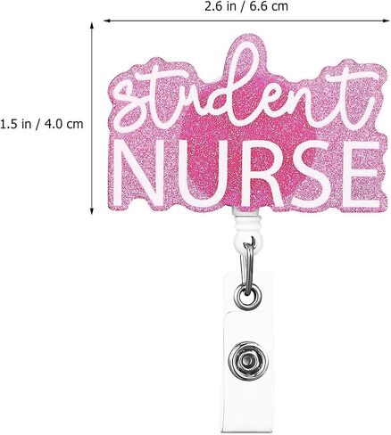 2pcs Student Retractable Badge Reel Holder with ID Clip Must Haves Cute Badge Reel for Name Tag Card(Student ) in Saudi Arabia