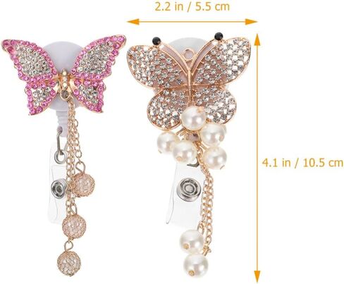 2pcs Student Retractable Badge Reel Holder with ID Clip Must Haves Cute Badge Reel for Name Tag Card(Student ) in Saudi Arabia