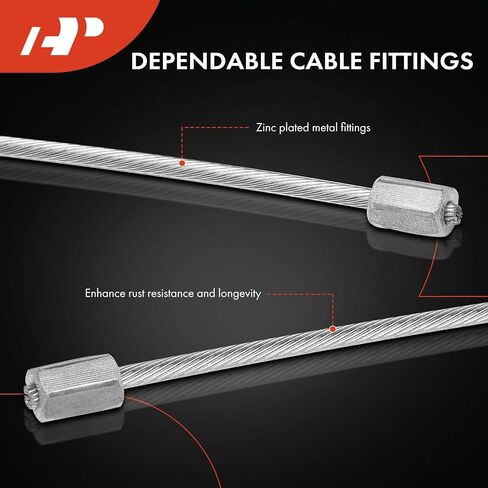 A-Premium Intermediate Side Parking Brake Cable Assembly Compatible with Chevrolet and GMC Models: Silverado 2500, Silverado 2500 HD, Silverado 2500 HD Classic, Sierra 2500, Sierra 2500 HD Classic in Saudi Arabia