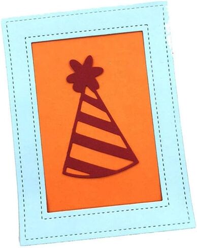 قوالب قطع معدنية بإطار مستطيل مقاس 3.7 × 4.8 بوصة من LZBRDY لصنع البطاقات وخلفية قصاصات القصاصات لآلات قطع القوالب in Kuwait