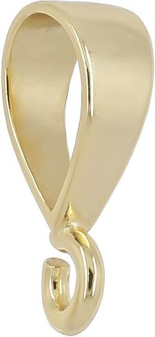 1PC Sterling Silver Slider Pendant Clasp Bail Connector with Open Loop in Saudi Arabia