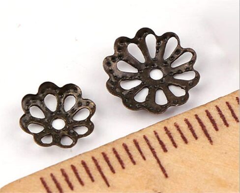 Beautiful Bead 8mm Gold Tone Flower Bead Caps for Jewelry Making (About 500pcs) in Saudi Arabia