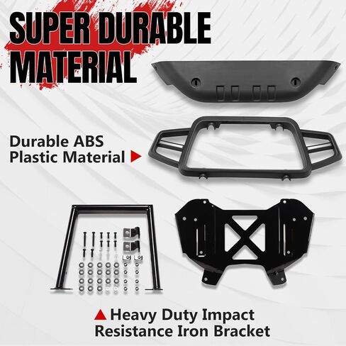 Front Bumper Guard with LED Lights for Can Am Ryker 600, 900, Rally All Models, A & UTV PRO Front Vehicle Protection Brush Guard Protector with LED Accent Light Accessories, Replace OEM # 219401108 in Saudi Arabia