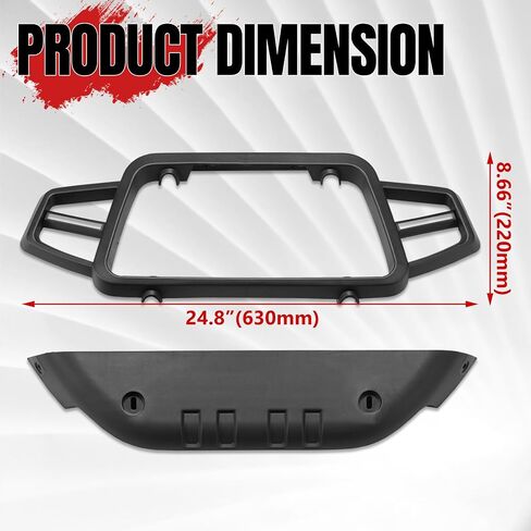 Front Bumper Guard with LED Lights for Can Am Ryker 600, 900, Rally All Models, A & UTV PRO Front Vehicle Protection Brush Guard Protector with LED Accent Light Accessories, Replace OEM # 219401108 in Saudi Arabia