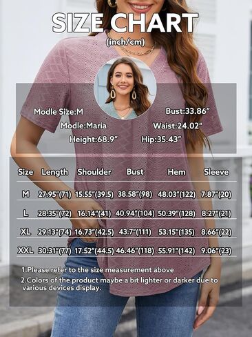 Bulotus Women's Summer Eyelet Tops Short Sleeve Dressy Casual Shirts for Work Loose Fit Tunic Tops in Saudi Arabia