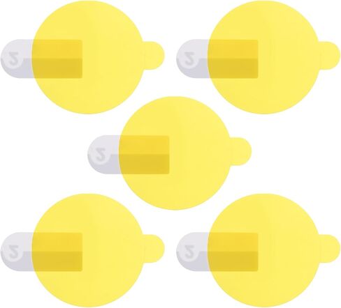 HARFINGTON 5pcs Watch Glass Screen Protectors 18mm HD High Definition Anti-Fingerprint Soft PET Universal Round Smartwatch Screen Protective Film Protector (for Flat Screen) in Saudi Arabia