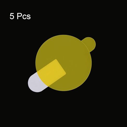 HARFINGTON 5pcs Watch Glass Screen Protectors 18mm HD High Definition Anti-Fingerprint Soft PET Universal Round Smartwatch Screen Protective Film Protector (for Flat Screen) in Saudi Arabia