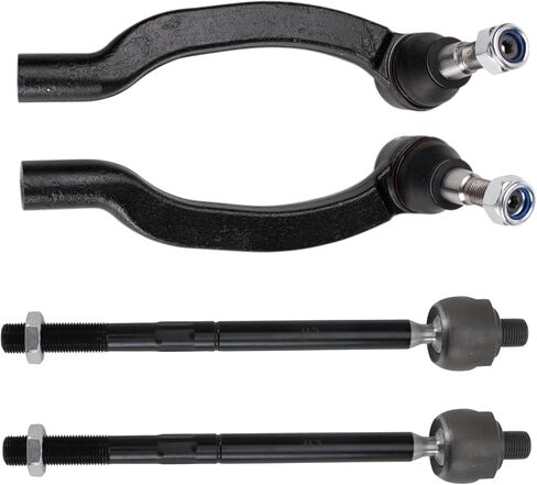 TRQ Front Inner and Outer Tie Rod Set Compatible with 2014-2021 Ram ProMaster 1500 ProMaster 2500 ProMaster 3500 in Saudi Arabia