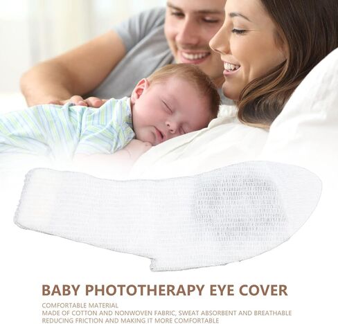 Baby Phototherapy Eye Cover, Disposable Blue Light Blocking Newborn Phototherapy Eye Shade, Breathable Protective Eye Shades in Saudi Arabia