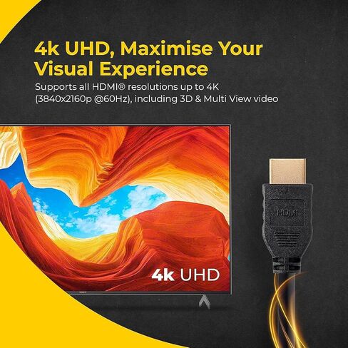 HDMI to HDMI Cable Compatible with Nikon Z8, Z9 Mirrorless Camera. (18Gbps High-Speed- 4K@60Hz, HDMI 2.0) (10-Feet) in Saudi Arabia