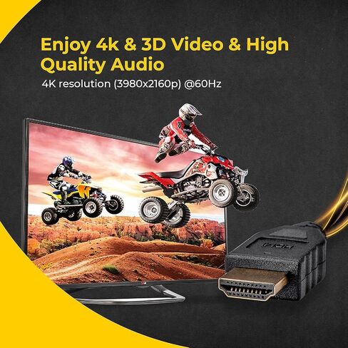 HDMI to HDMI Cable Compatible with Nikon Z8, Z9 Mirrorless Camera. (18Gbps High-Speed- 4K@60Hz, HDMI 2.0) (10-Feet) in Saudi Arabia